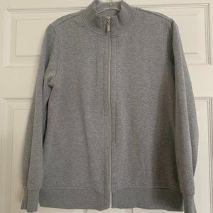 Mock Neck Full Zip Sweatshirt